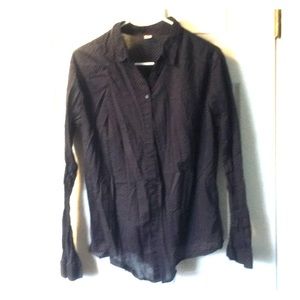 s’oliver women’s blouse, blue/red pattern. size L.